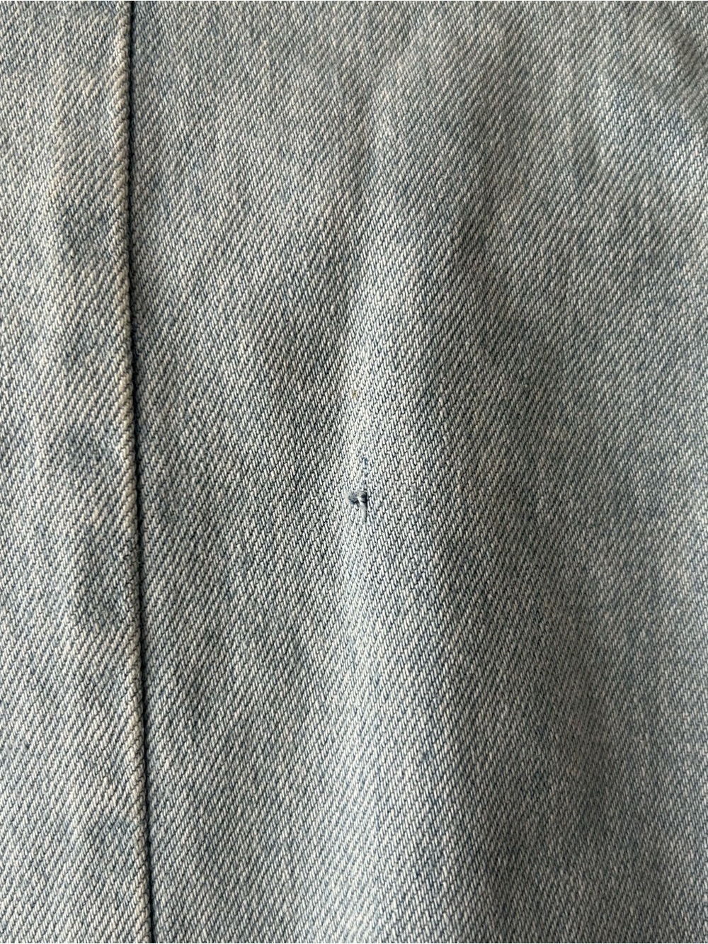 Vintage Coastal Cowgirl Western Pulse by Aero Denim Lace Jacket Blue White L - Picture 14 of 16